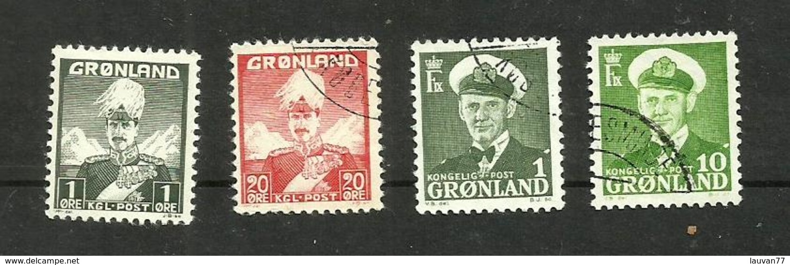 Groenland N°1, 6, 19, 21 Cote 3 Euros - Used Stamps