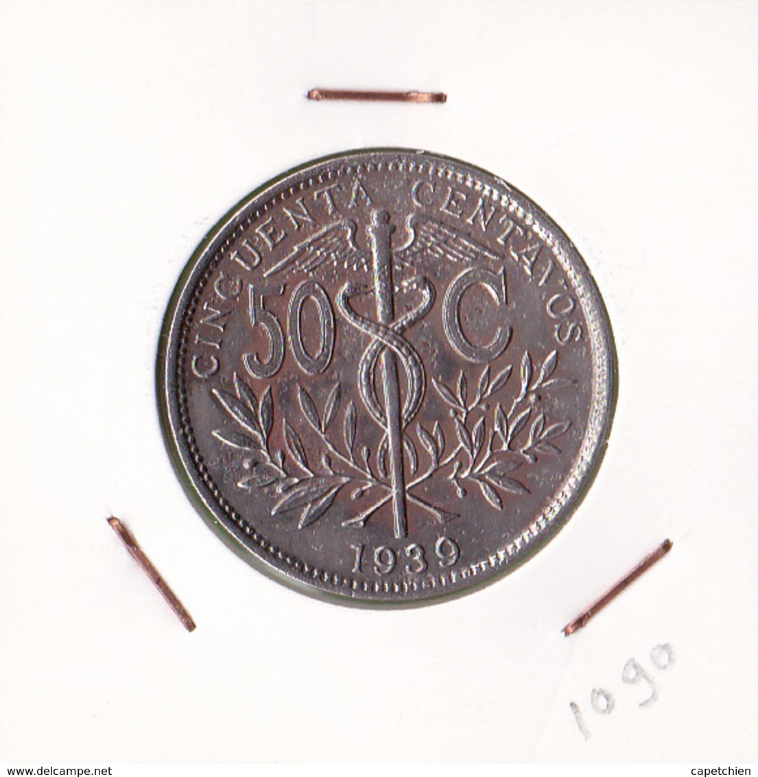 BOLIVIE CINCUENTA CENTAVOS / 1939 - Schweden