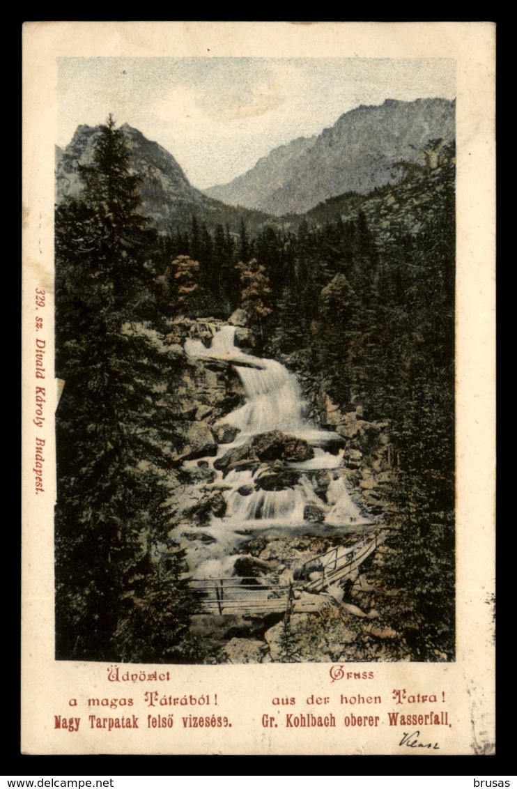 Tatra - Nagy Tarpatak, Grosse Kohlbach Oberer Wasserfall - Slovacchia