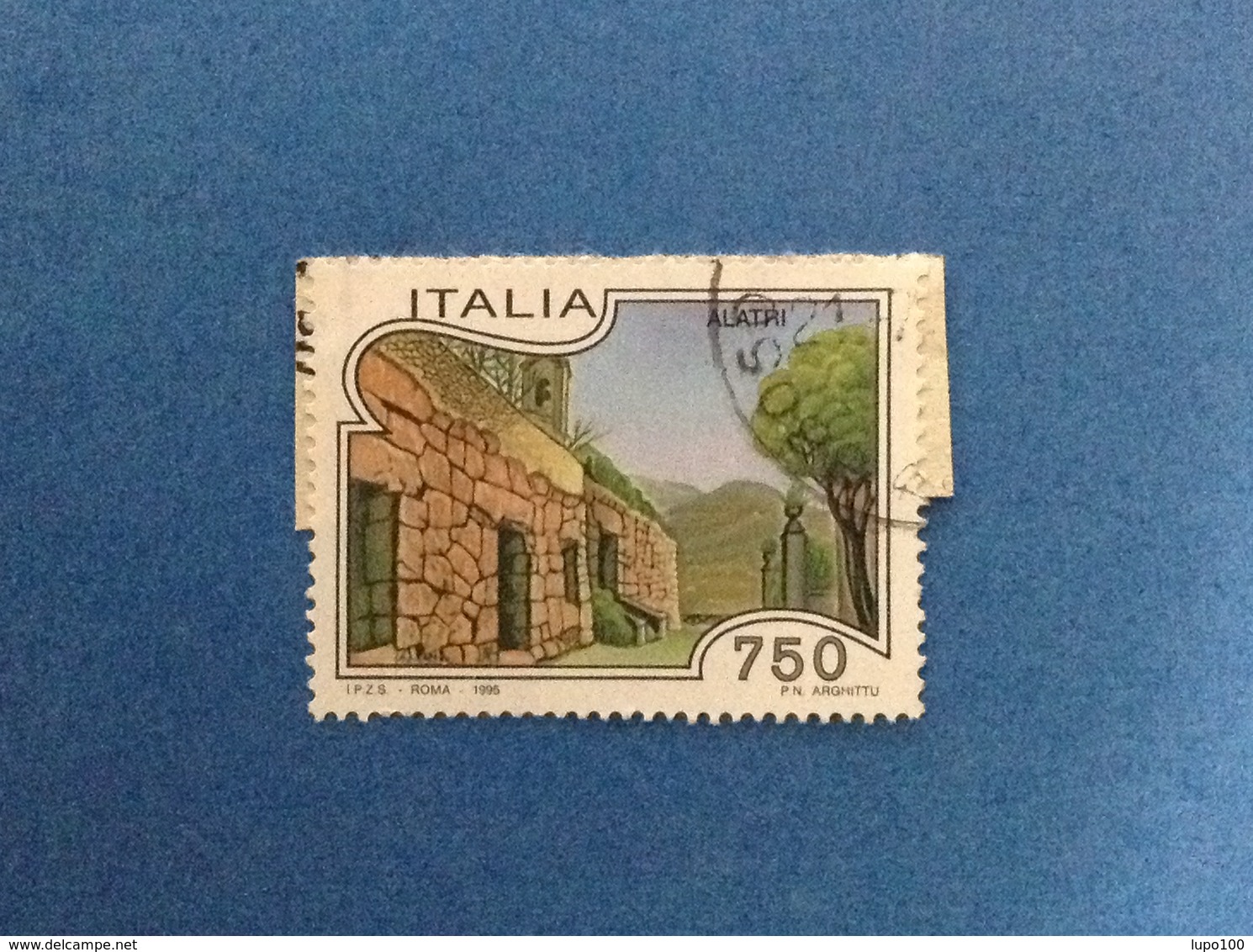1995 ITALIA FRANCOBOLLO USATO STAMP USED TURISTICA ALATRI - 1991-00: Used