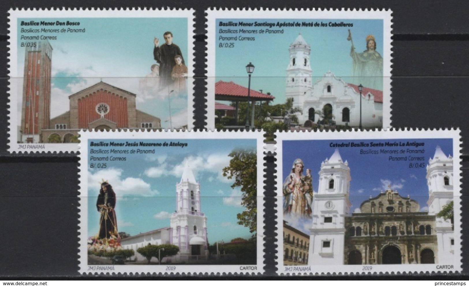 Panama (2019) - Set  -  /  Heritage Churches - Eglises - Cathedrals - Religion - Eglises Et Cathédrales