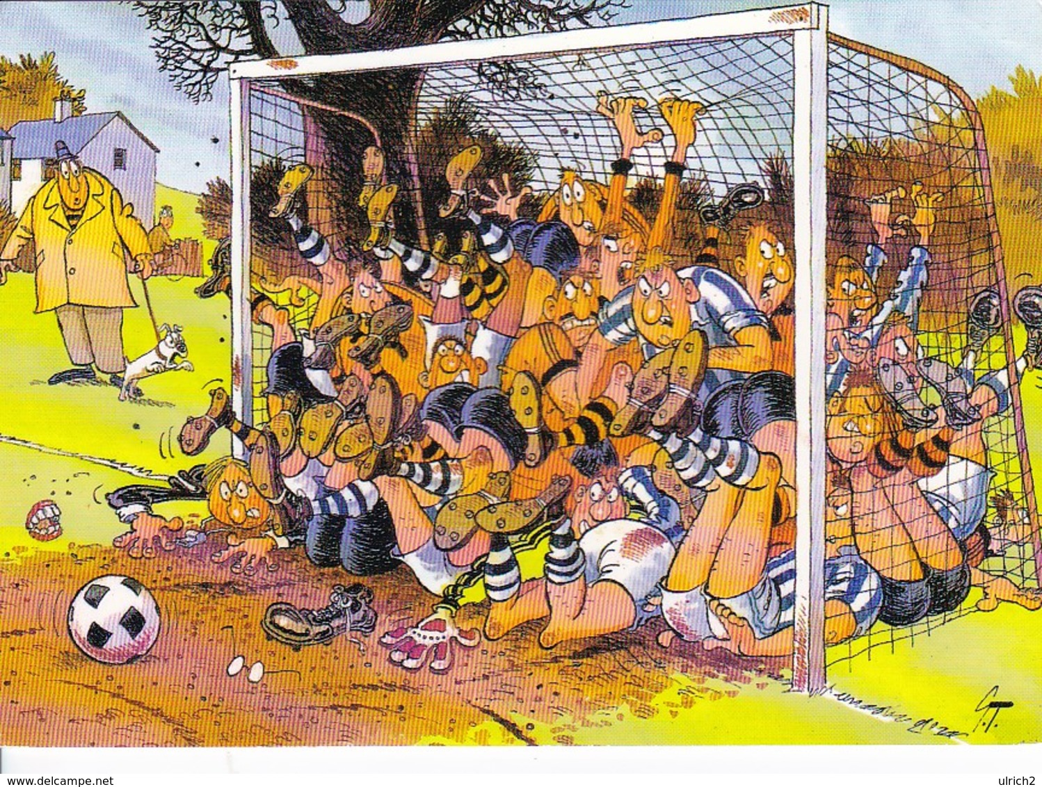 AK Fussball - Humor - Karikatur - 1996 (45570) - Soccer