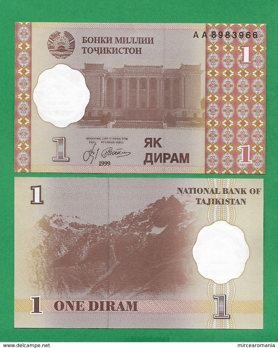 TAJIKISTAN – 1 DIRAM - 1999 - UNC - Tadzjikistan