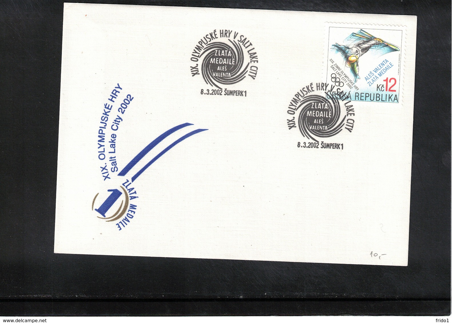 Czech Republic 2002 Olympic Games Salt Lake City Interesting Cover - Hiver 2002: Salt Lake City