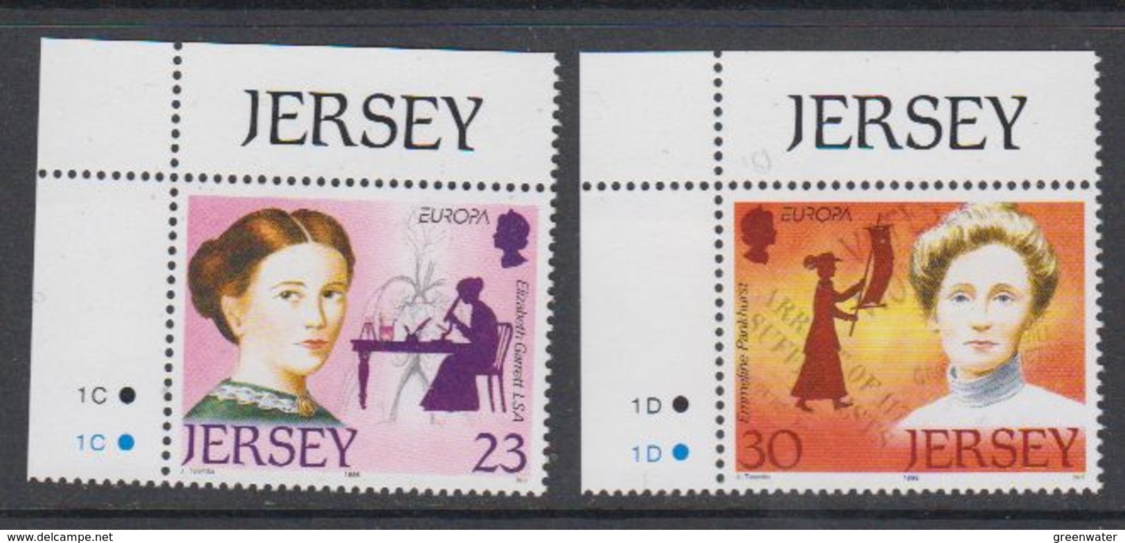 Europa Cept 1996 Jersey 2v (corners) ** Mnh (45431B) - 1996