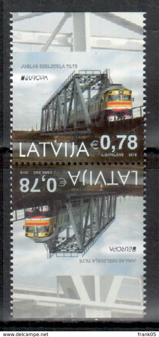 Lettland / Latvia / Lettonie 2018 Paar Aus MH/pair From Booklet EUROPA ** - 2018