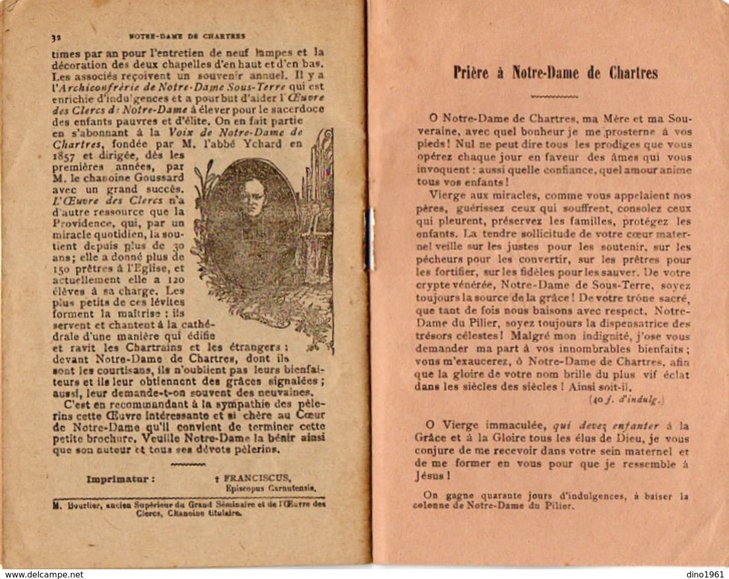 VP16.357 - Petite Brochure - Notre Dame De CHARTRES - Editions F. PAILLART à ABBEVILLE - Religione