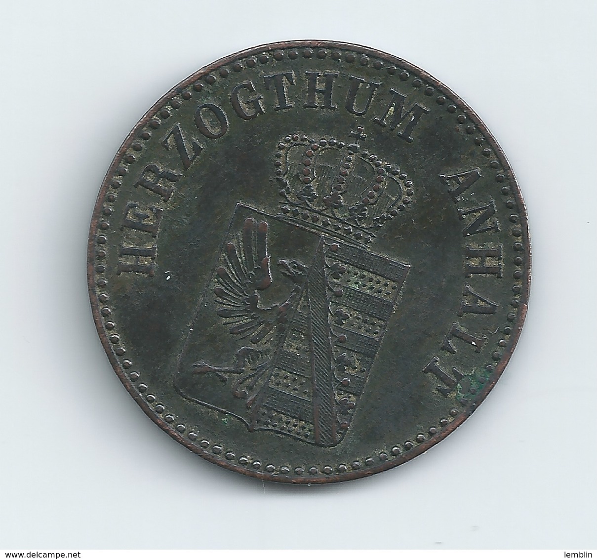 DUCHE D'ANHALT 3 PFENNIGS 1864 LEOPOLD IV - Groschen & Andere Kleinmünzen