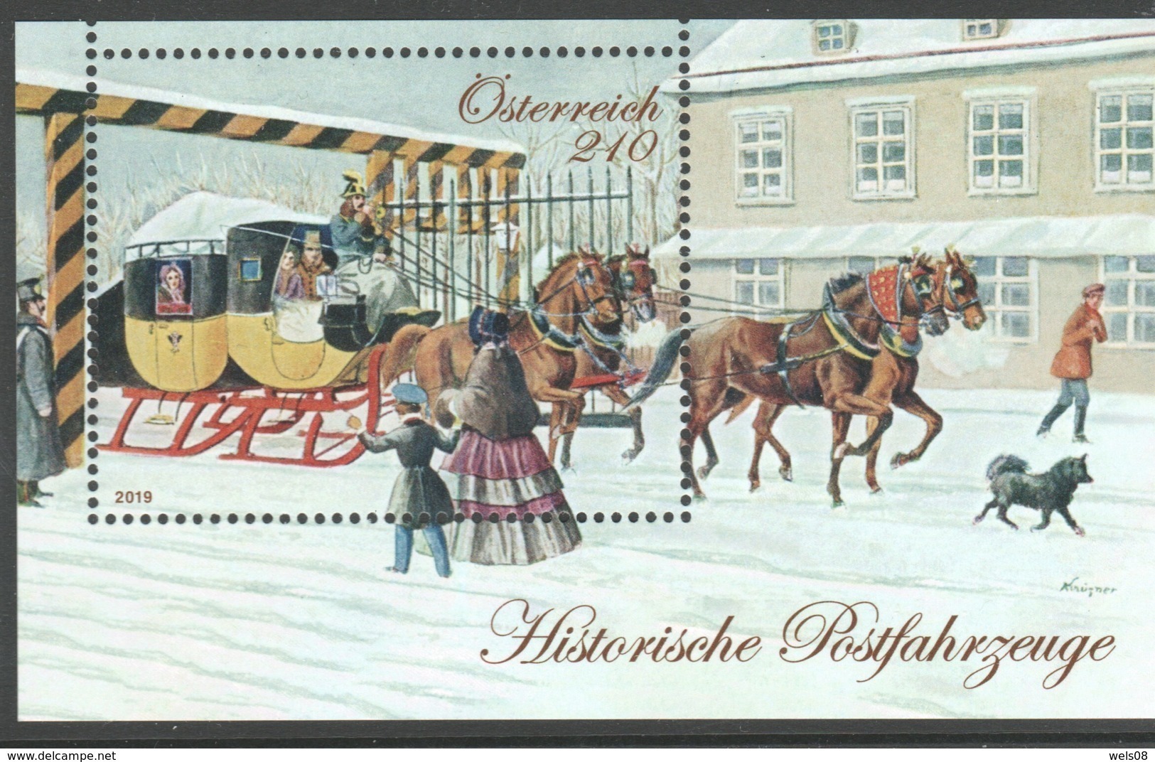 Österreich 2019:  Block ""Hist.Postfahrzeuge -Eilpost" Postfrisch (siehe Foto) - Unused Stamps