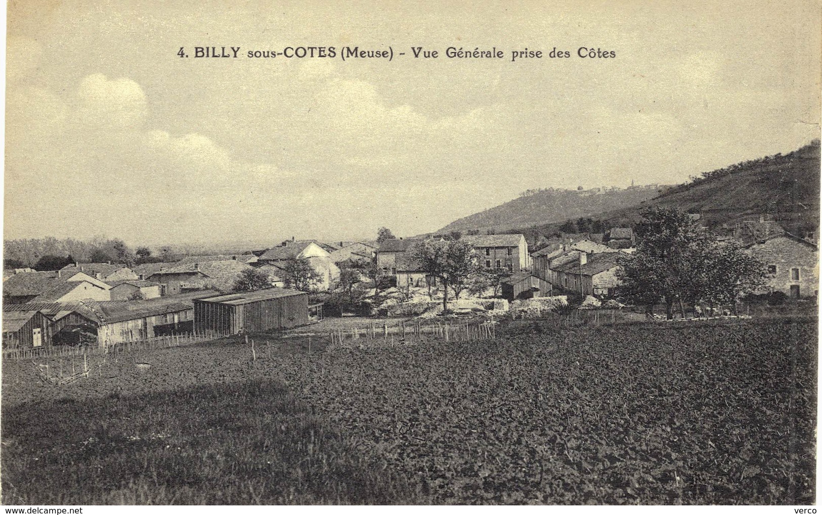 Carte POSTALE  Ancienne De BILLY Sous Les COTES - Vue Générale Prise Des Cotes - Altri & Non Classificati