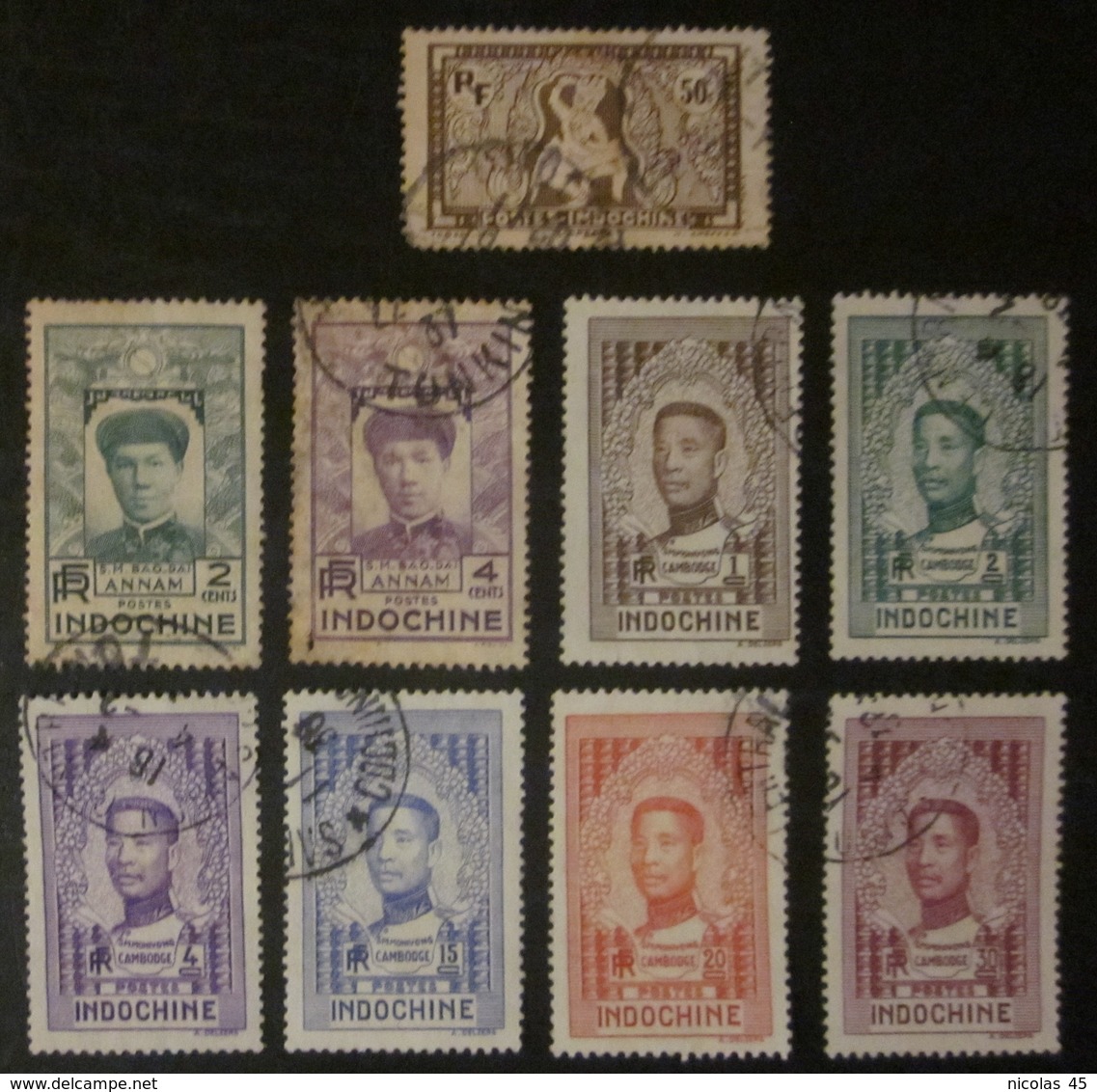 Indochine - YT 167 172 173 182 183 184 187 188 189 - Used Stamps