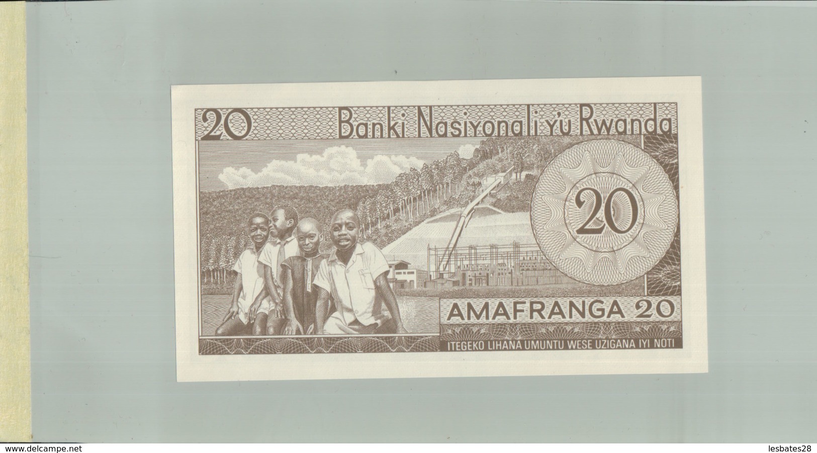 Billet De Banque Nationale Du   Rwanda , 20 Francs 1976   DEC 2019 Gerar - Ruanda