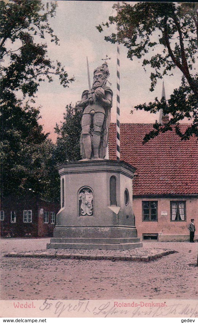 Allemagne, Holstein, Wedel, Rolands-Denkmal (10.10.1907) - Wedel