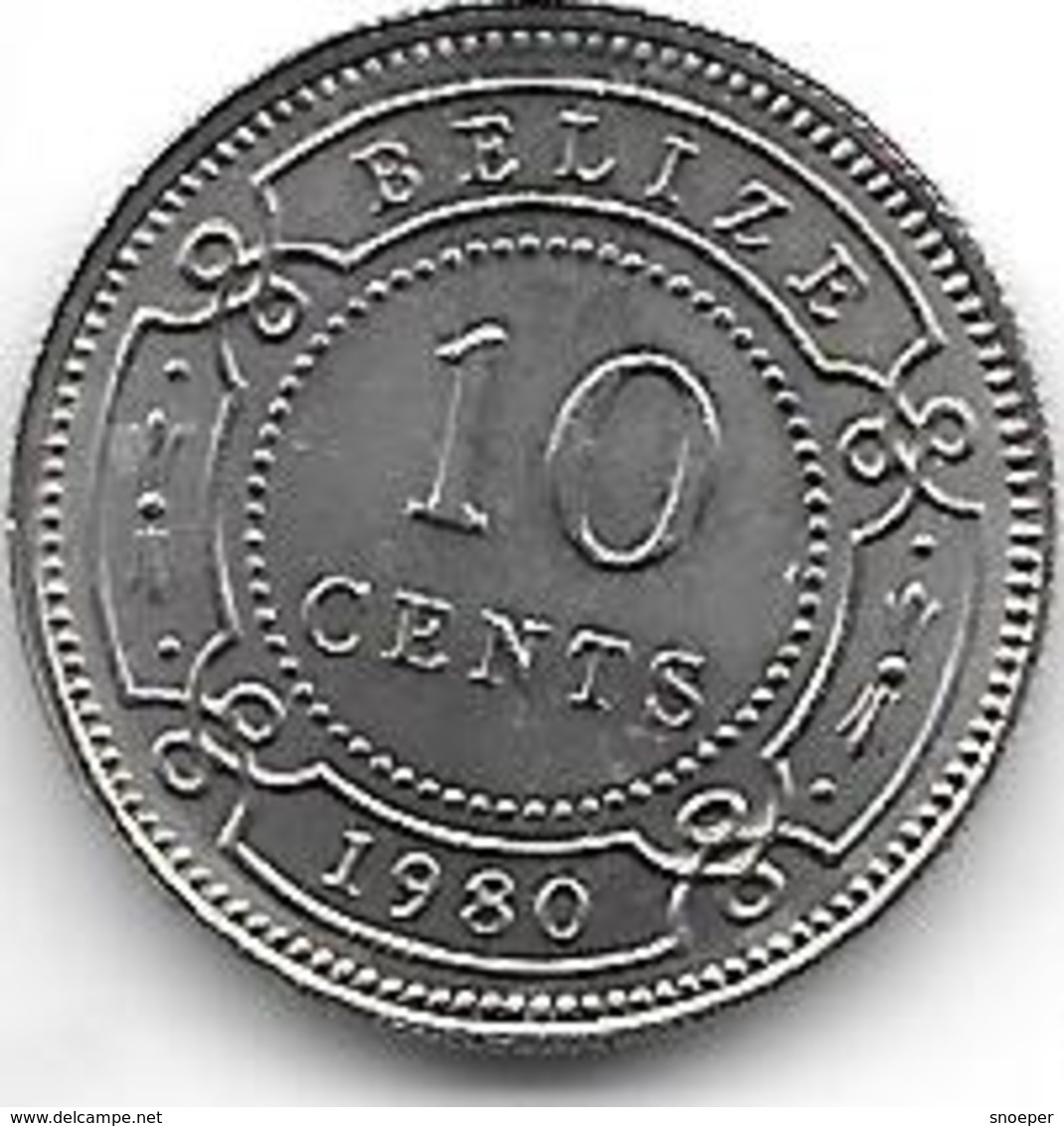 *belize 10 Cents 1980 Km 35 Bu - Belize