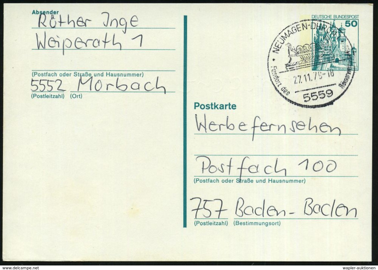RÖMER / RÖMISCHE GESCHICHTE & KULTUR : 5559 NEUMAGEN-DHRON 1/ Fundort Des Römerweinschiffes 1979 (27.11.) HWSt = Römisch - Archéologie