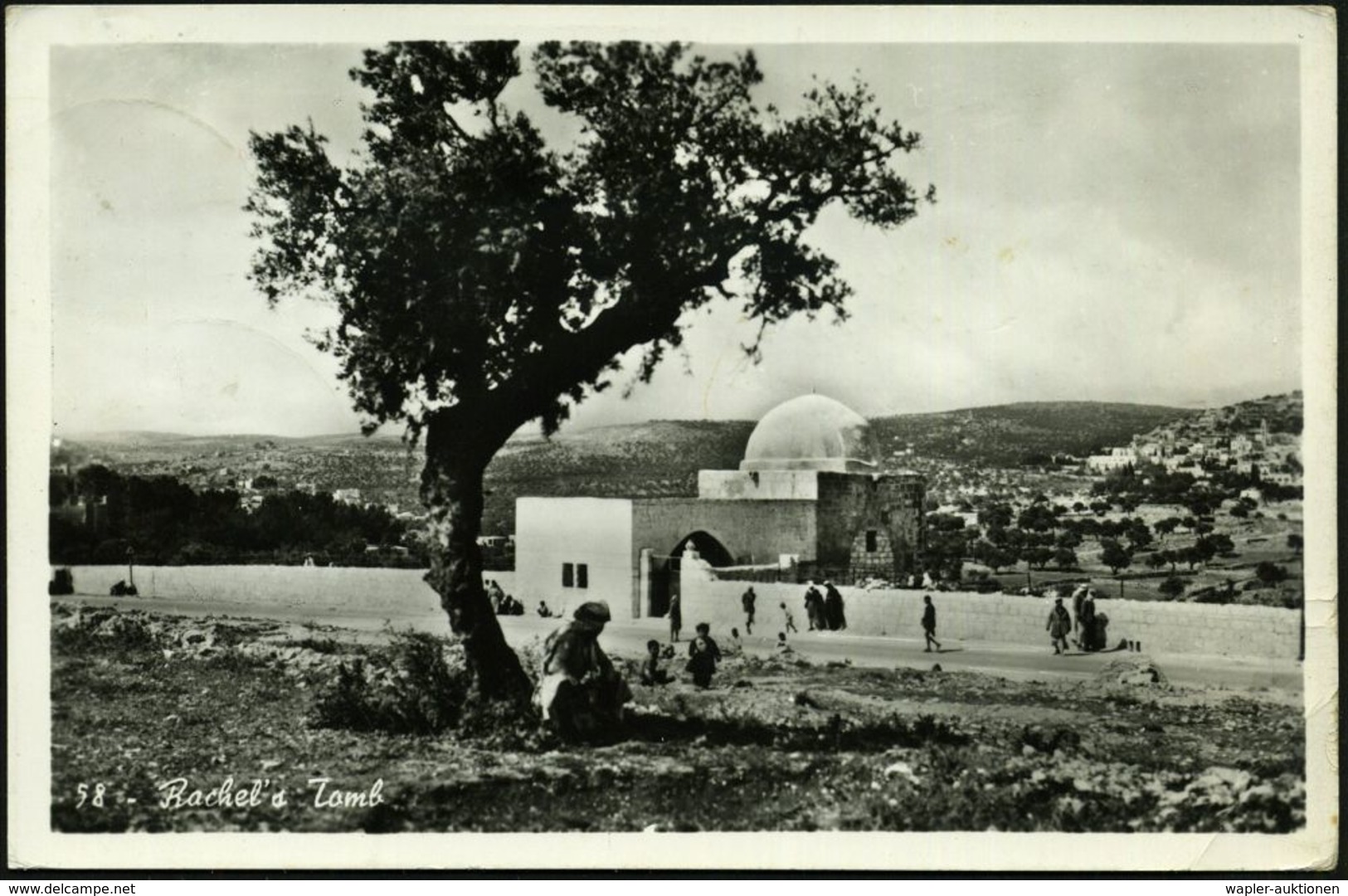 RÖMER / RÖMISCHE GESCHICHTE & KULTUR : JORDANIEN 1959 25 F. "Artemis-Tempel In Gerasa", EF (150 N. Chr.) Sauber Gest. Üb - Archäologie