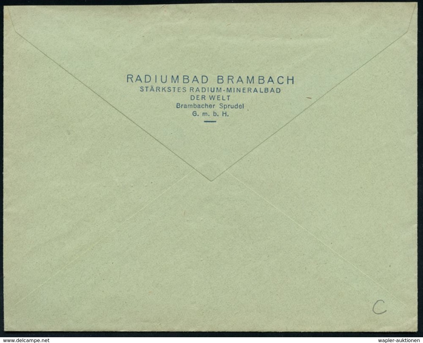 ATOM / KERNENERGIE / RÖNTGEN / RADIOAKTIVITÄT : BRAMBACH RADIUMBAD/ (VOGTLAND) 1/ Radium/ Mineral/ Kohlensäure/ Moor/ Br - Atomenergie