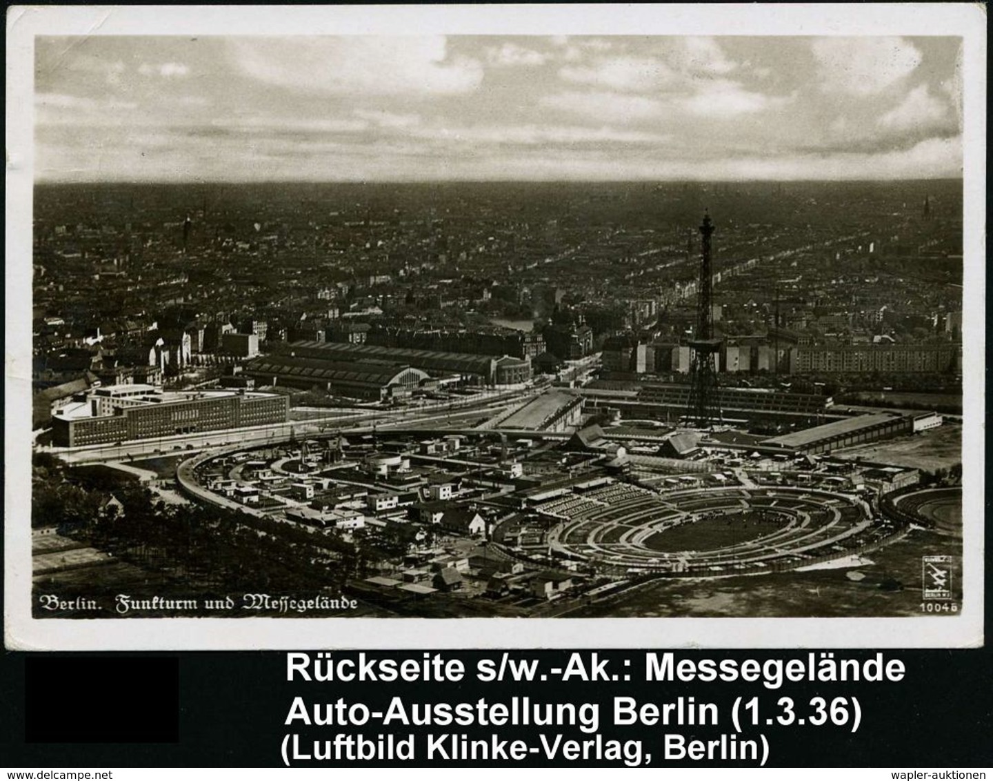 MERCEDES-BENZ  / DAIMLER BENZ : BERLIN-CHARLOTTENBURG 5/ 50 JAHRE AUTOMOBIL/ B/ Autoschau Berlin.. 1936 (1.3.) SSt = 1.  - Voitures