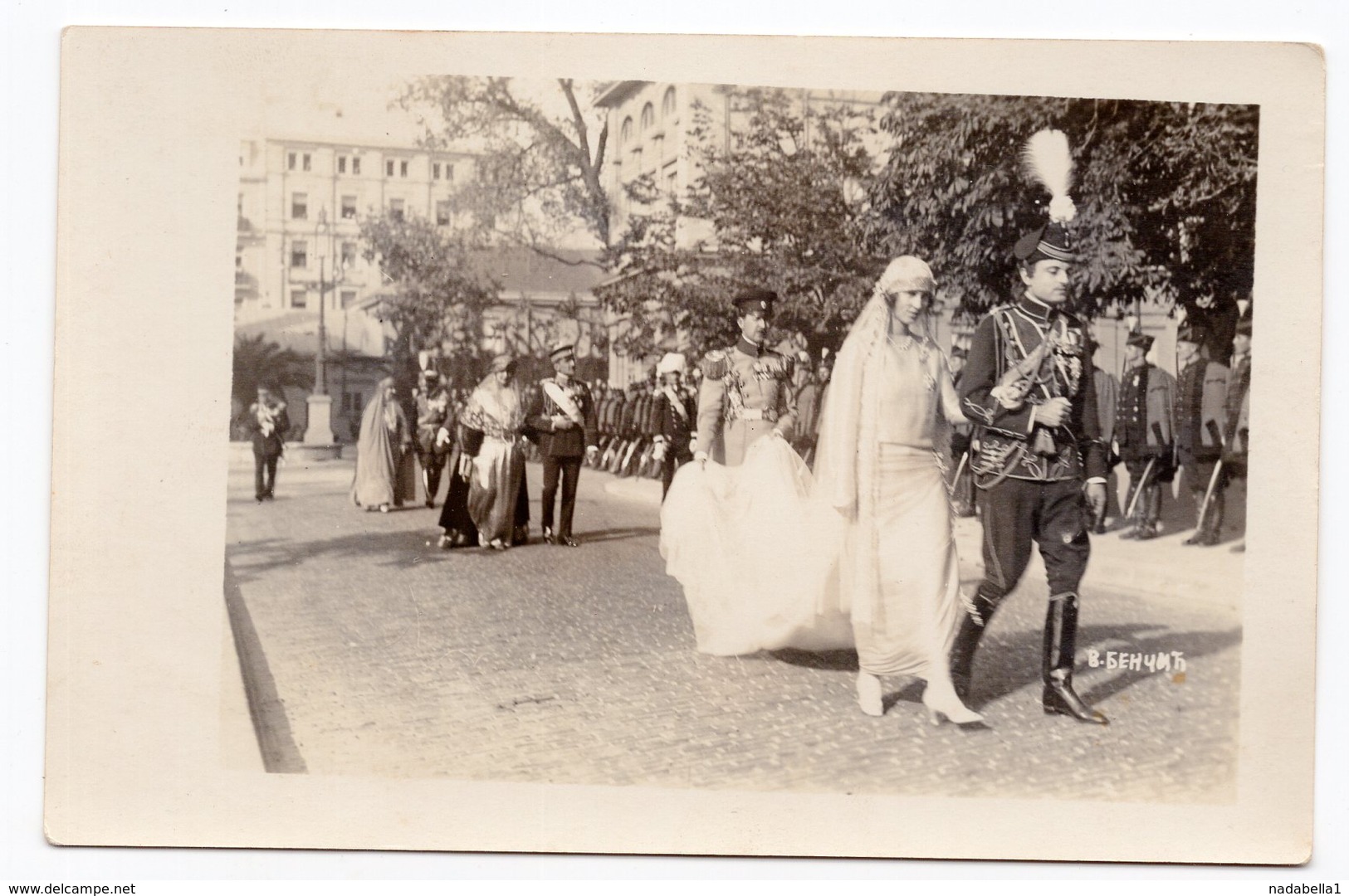 1923 KINGDOM OF SHS,SERBIA,BELGRADE,ROYAL WEDDING OF PRINCE PAUL  AND PRINCESS OLGA,KING ALEKSANDAR AND QUEEN MARIJA - Royal Families