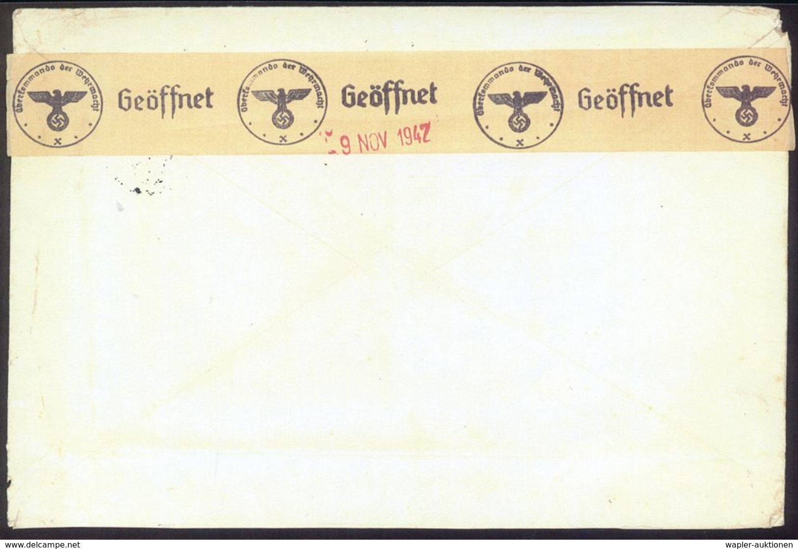 SPEDITION & FRACHT : DT.BES.FRANKREICH 1942 (9.11.) 1K: FELDPOST/d 2x Auf Vertikalem 4er-Streifen 6 Pf. Hitler + Viol. 1 - Cars
