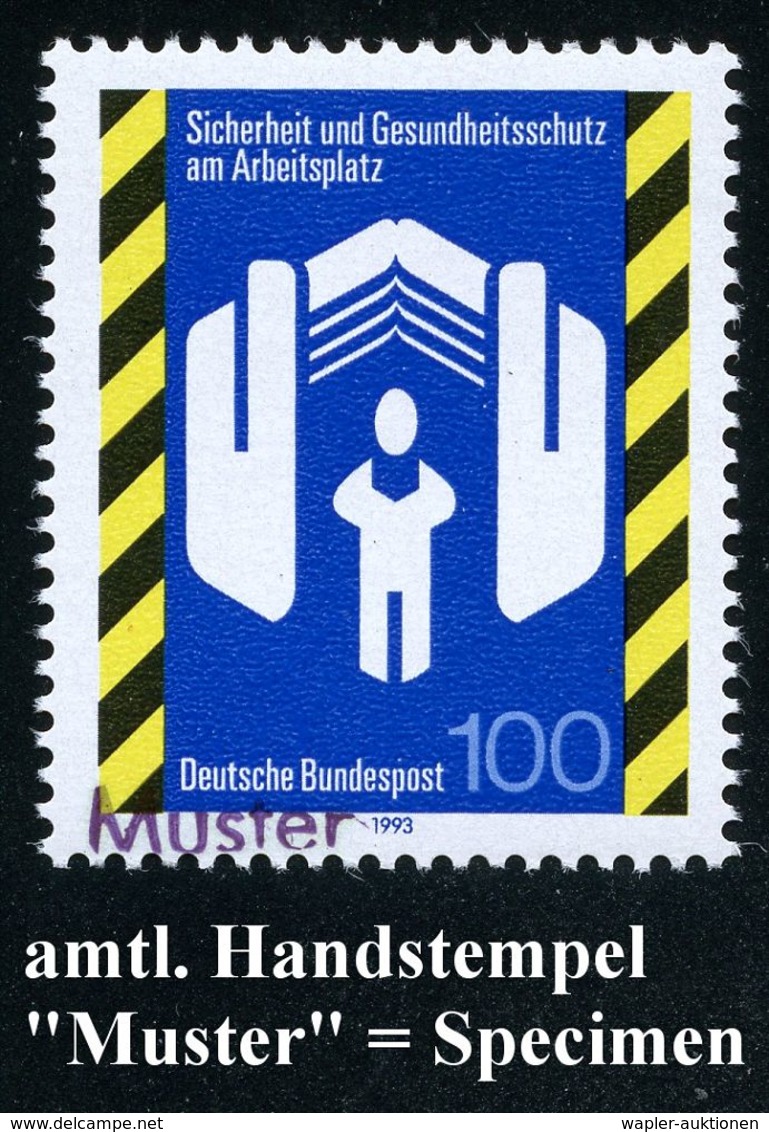 UNFALL / UNFALLVERHÜTUNG : B.R.D. 1993 (Jan.) 100 Pf. "Europ. Jahr Für Sicherheit U. Gesundheitsschutz Am Arbeitsplatz"  - Accidents & Sécurité Routière