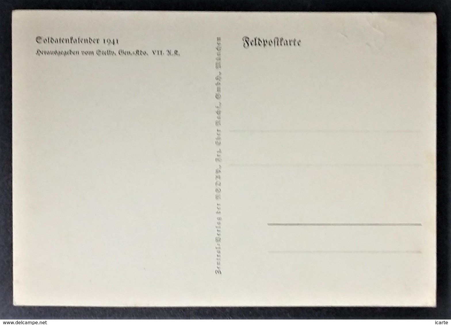 Carte De Franchise Militaire Allemande Zerstörte Schmiede In FOURDRINOY 1941 Feldpostkarte - Briefe U. Dokumente