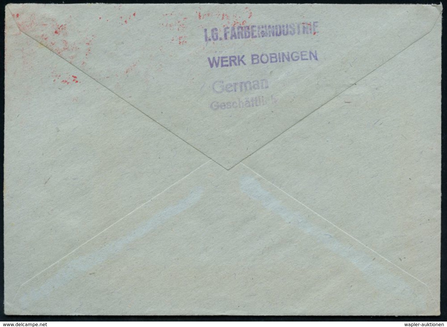 I.-G.-FARBEN INDUSTRIE, TOCHTERFIRMEN & NACHFOLGER : AUGSBURG/ 2/ I.G.Farbenindustrie/ AG/ Werk Bobingen/ Agfa-Kunstseid - Chimie