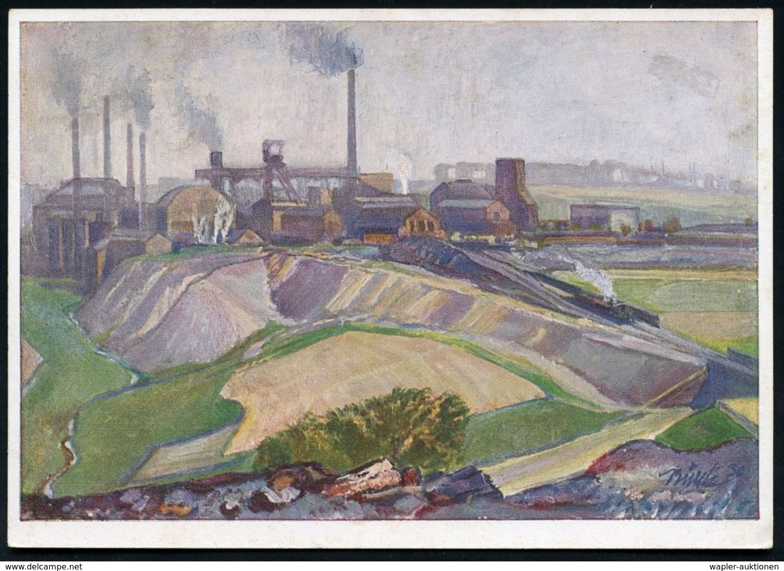 MINERALÖL & KRAFTSTOFFE / TECHNISCHE ÖLE : UNTERTÜRKHEIM/ 1/ 3 Pf./ Gebühr Bezahlt 1930 (1.11.) 1K-PFS 3 Pf. Auf Color-K - Chemistry