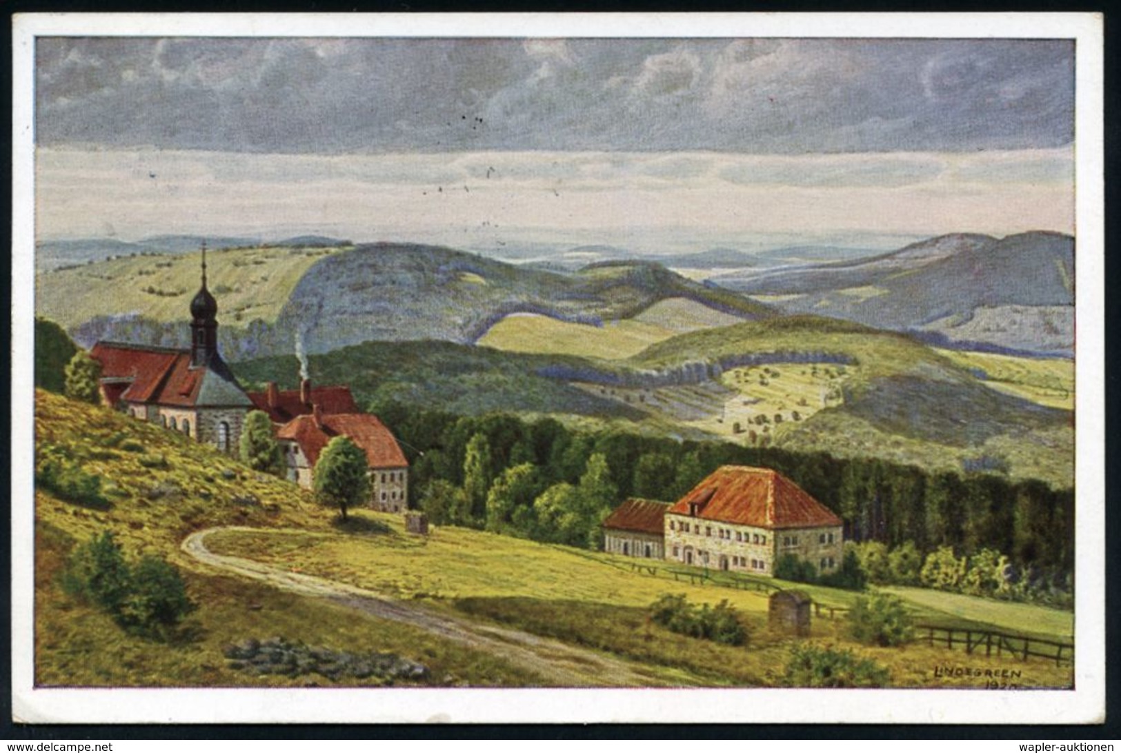 ALLGEM. CHRISTLICHE THEMATIK & CHRISTLICHE GLAUBENRICHTUNGEN : BISCHOFSHEIM A.D.RHÖN/ Alte Holzschnitzerstadt 1936 (23.8 - Christentum