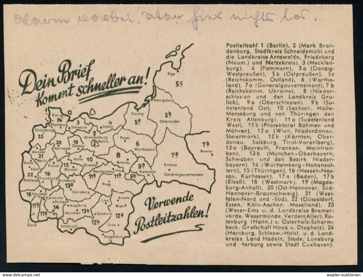 MARTIN LUTHER & REFORMATION & REFORMATOREN : WITTENBERG LUTHERSTADT 1/ M 1944 (30.11.) 2K-Steg-HWSt + Viol. 1K-HdN: Stam - Christianity