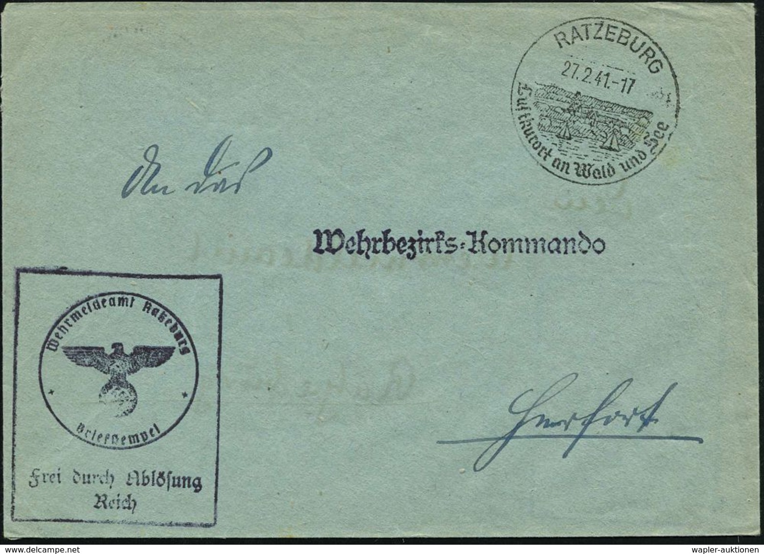 HEINRICH DER LÖWE / FRIEDRICH I. BARBAROSSA : RATZEBURG/ Luftkurort An Wald U.See 1941 (27.2.) HWSt (Ortsbild) Mit Dom = - Autres & Non Classés