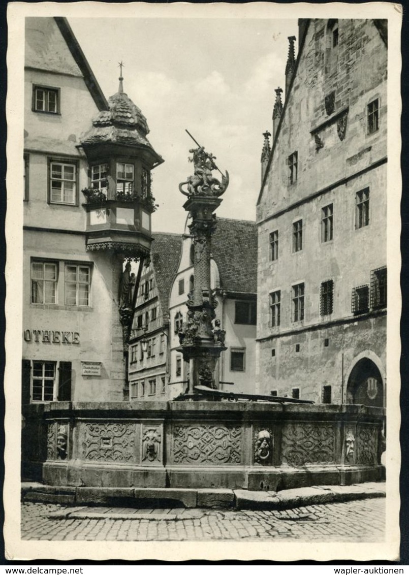 DER 30-JÄHRIGE KRIEG 1618 - 1648 : (13a) ROTHENBURG OB DER TAUBER/ 75 JAHRE/ HISTOR:FESTSPIEL/ "DER MEISTERTRUNK" 1956 ( - Autres & Non Classés