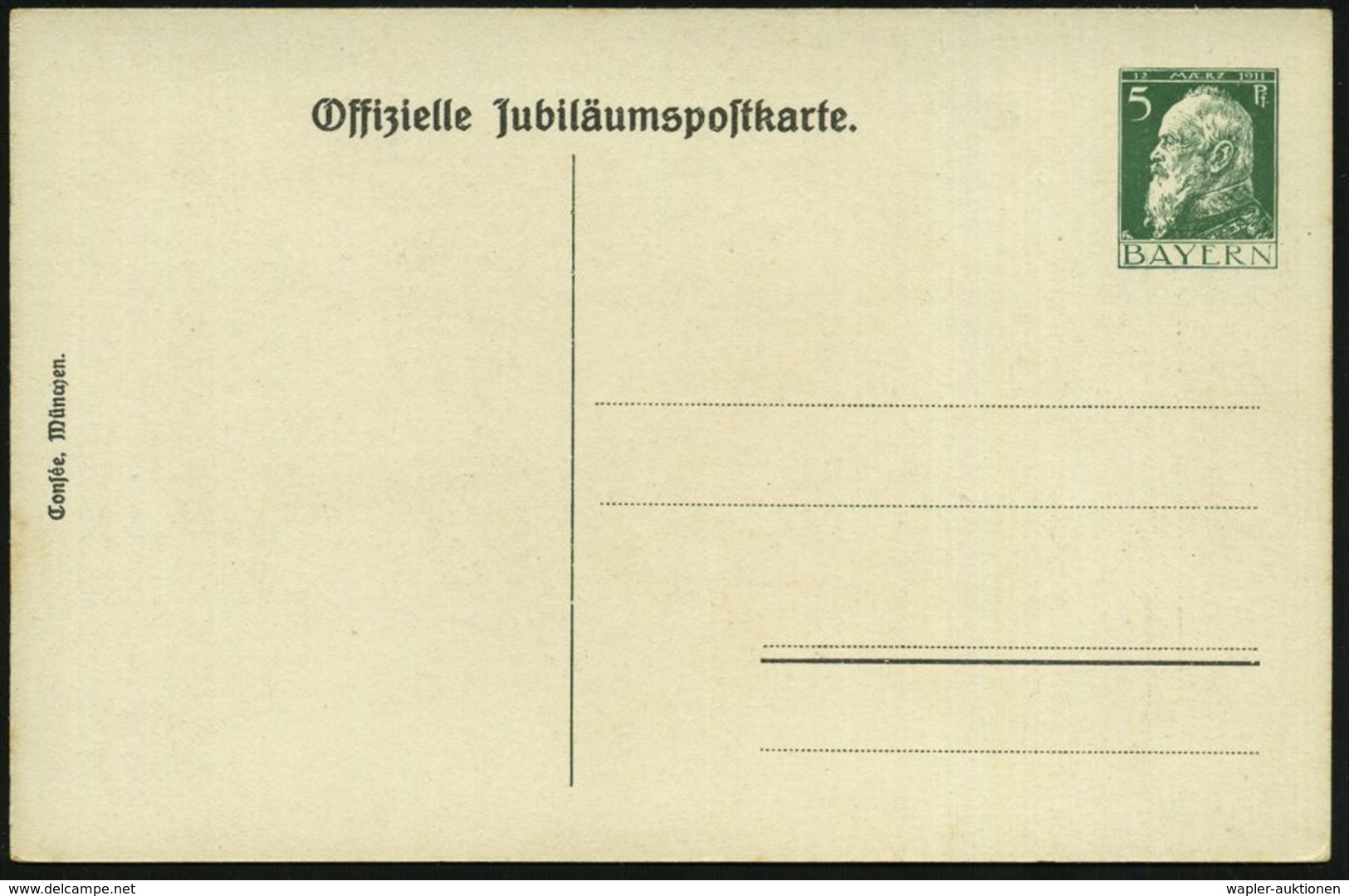DEUTSCHE GESCHICHTE: NAPOLEON IN DEUTSCHLAND UND EUROPA : Kelheim 1913 PP 5 Pf. Luitpold, Grün: 100 Jahrfeier Der Deutsc - Napoléon