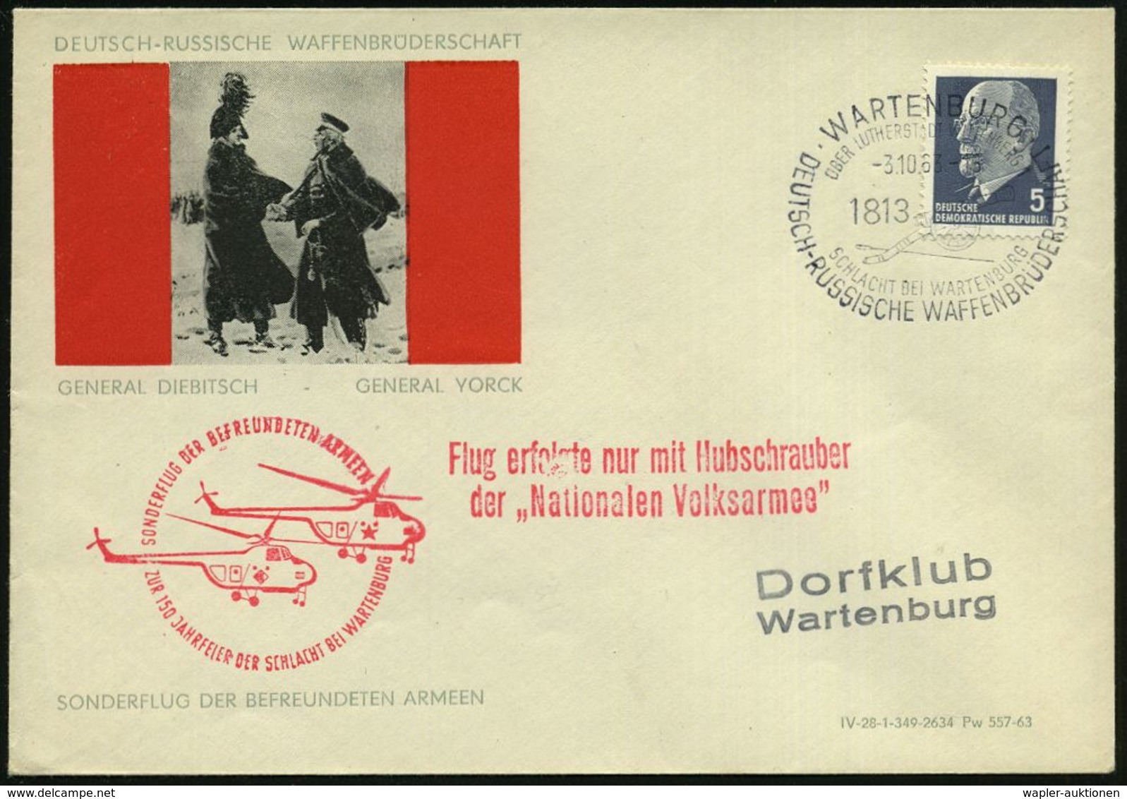 DEUTSCHE GESCHICHTE: NAPOLEON IN DEUTSCHLAND UND EUROPA : WARTENBERG/ ÜBER LUTHERSTADT WITTENBERG/ 1813/ SCHLACHT BEI WA - Napoléon