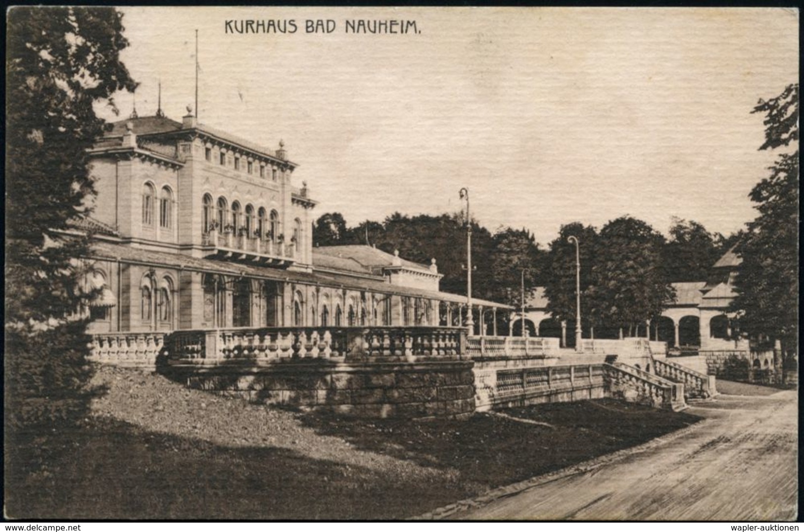 GENOSSENSCHAFTS-BEWEGUNG / RAIFFEISEN : BAD NAUHEIM/ *e* 1910 (5.9.) 1K-Brücke Auf Seltener Sonder-Kt.: 51. Allgem. Deut - Autres & Non Classés