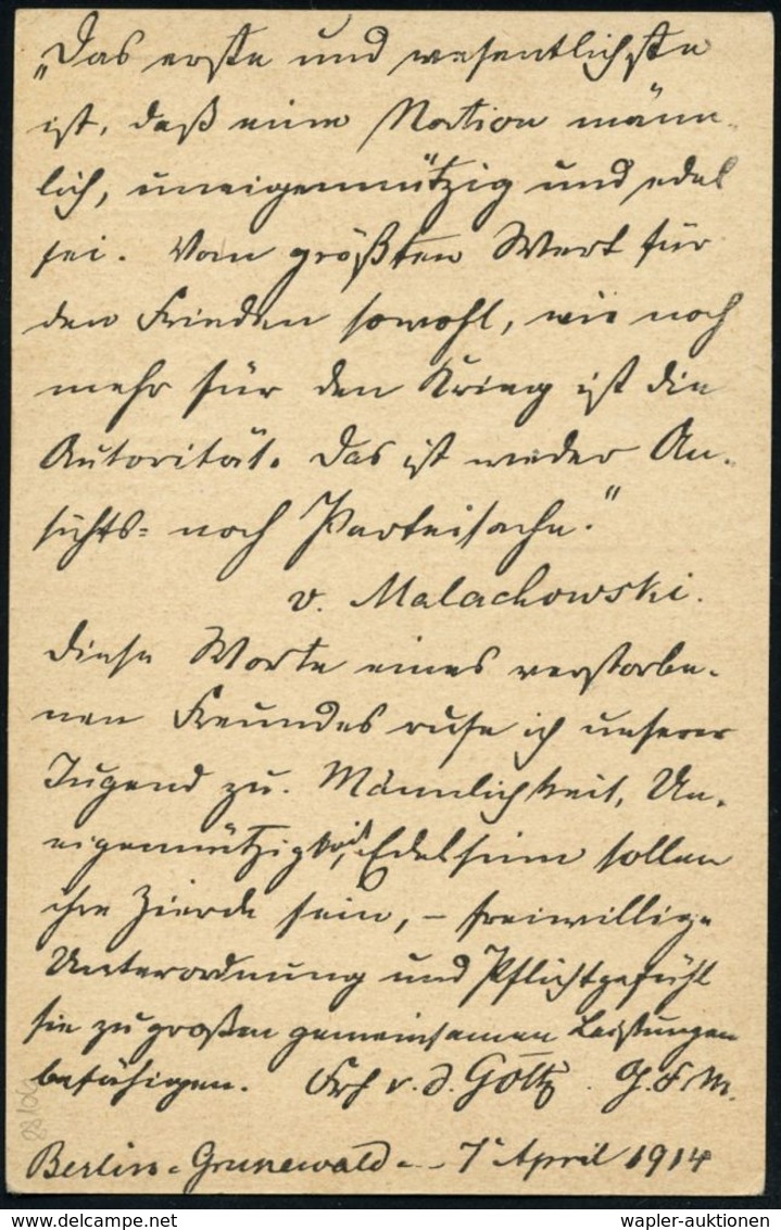 DEUTSCHE GESCHICHTE 1871 - 1914 : Stuttgart 1914 (Mai) PP 5 Pf. Germania, Grün: L.W.J. Jungdeutschland Bundestagung Stut - Autres & Non Classés