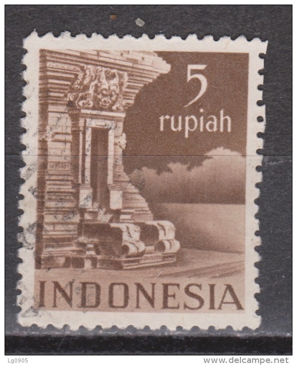 Nr. 386 Indonesie 36 Used ; Gebouwen 1949 FIRST STAMPS OF INDONESIA, LOOK FOR MORE !! - Indonésie