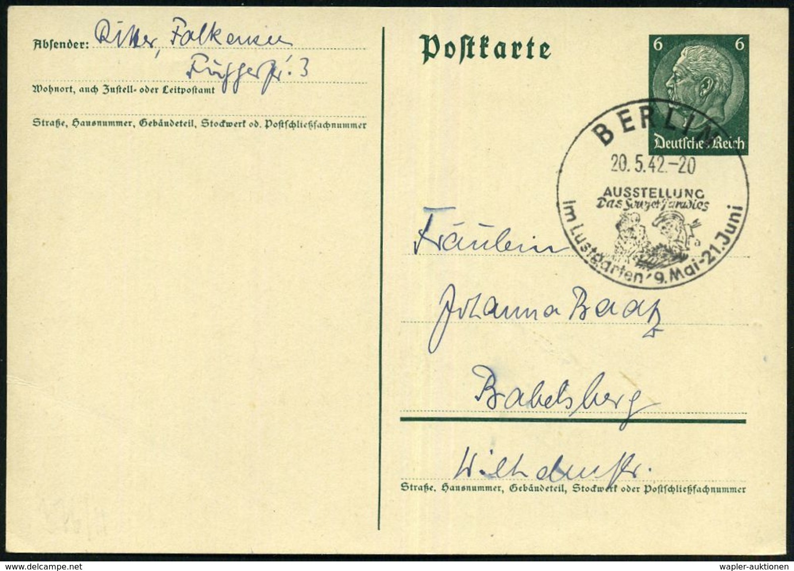 DIE DEUTSCH-SOWJETISCHEN BEZIEHUNGEN (1919-1941/42) : BERLIN/ AUSSTELLUNG/ A/ Das Sowjet-Paradies.. 1942 (20.5.) Seltene - Other & Unclassified