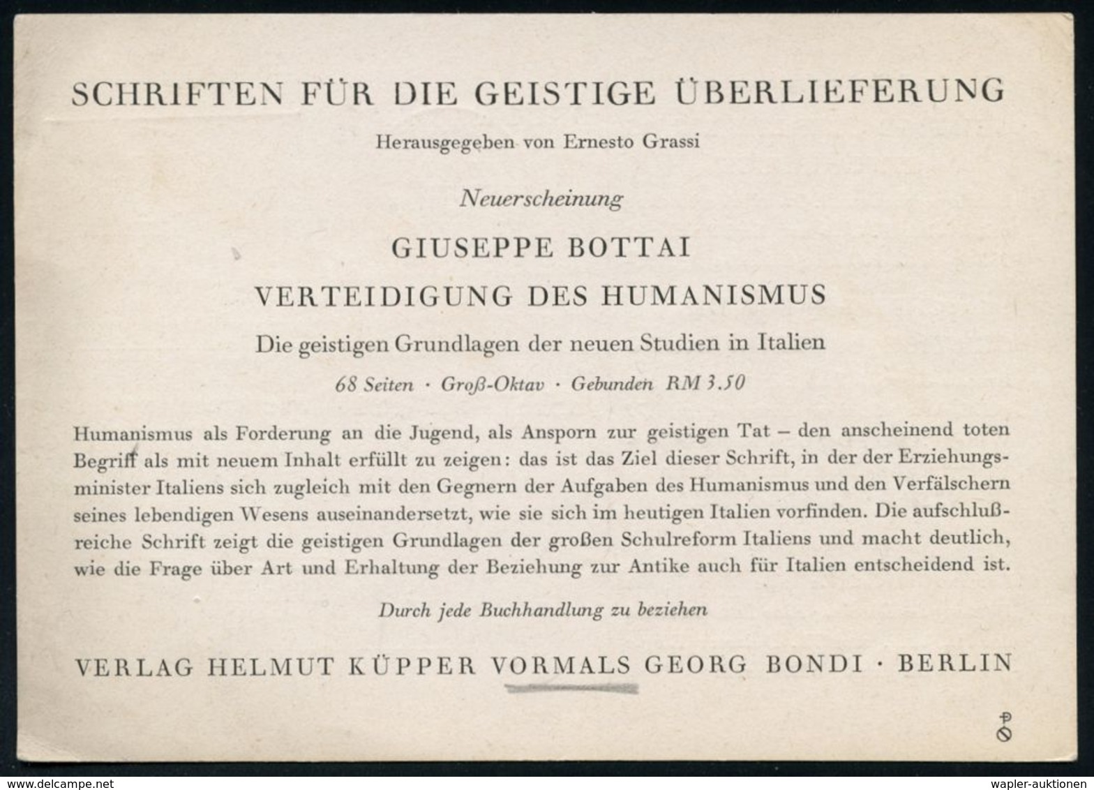 NATIONALSOZIALISMUS / III. REICH 1933 - 1945 : BERLIN-CHARLOTTENBURG 2/ Bh/ Deutsches/ Reich 1941 (20.6.) PFS 3 Pf. Adle - Autres & Non Classés