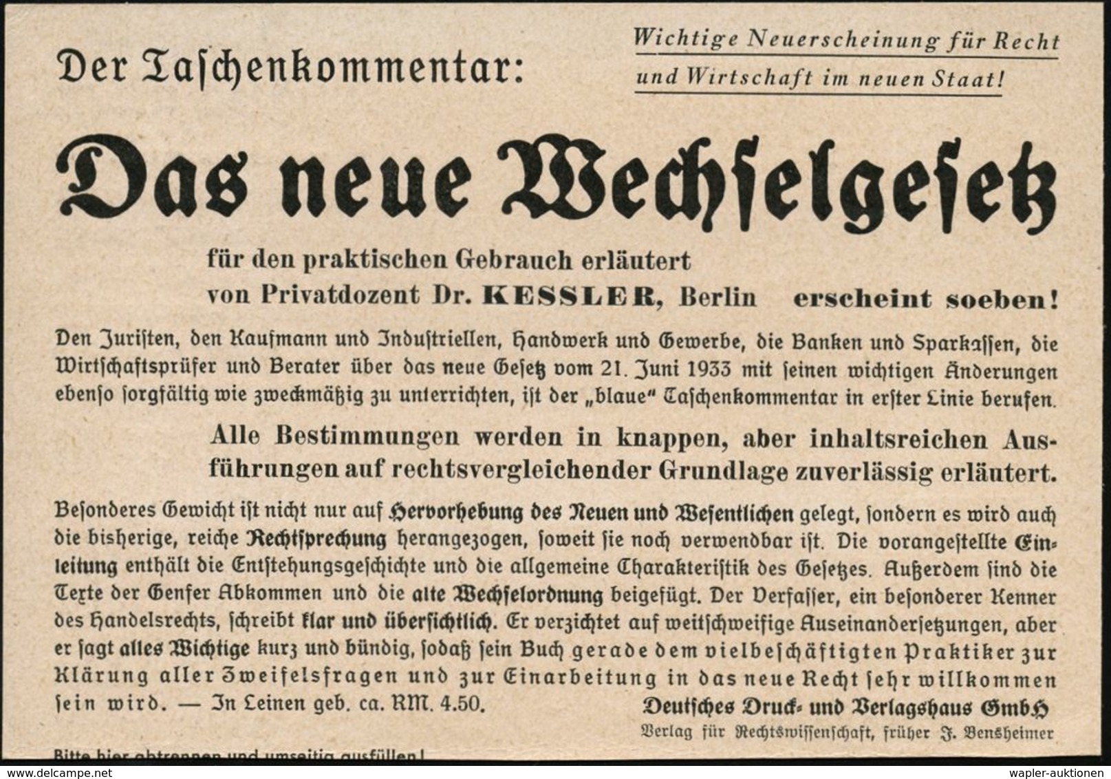 NATIONALSOZIALISMUS / III. REICH 1933 - 1945 : MANNHEIM/ 2/ Neue/ Badische/ Landeszeitung 1933 (12.9.) AFS Auf (halber)  - Autres & Non Classés