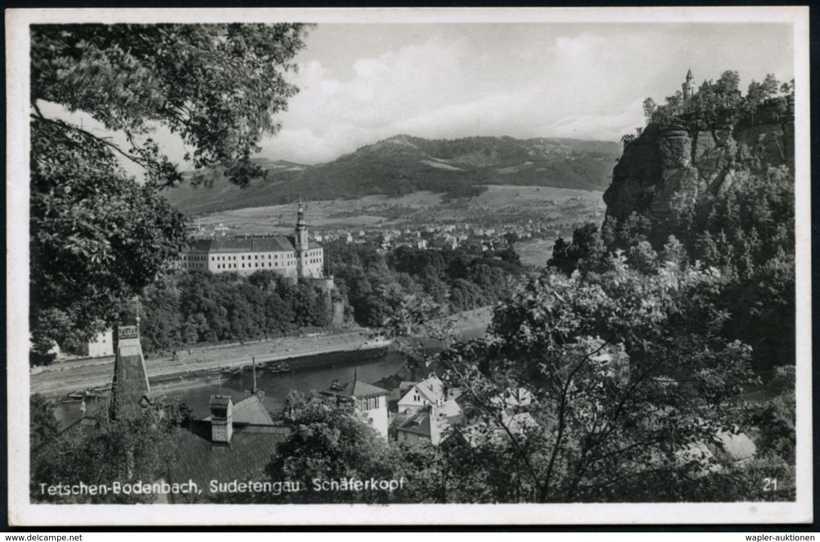 SUDETEN-KRISE & SUDETEN- & C.S.R.-BESETZUNG 1938-39 : BODENBACH 1/ Mb/ Deutsches/ Reich 1940 (6.11.) PFS "Adlerkopf/Hake - Autres & Non Classés