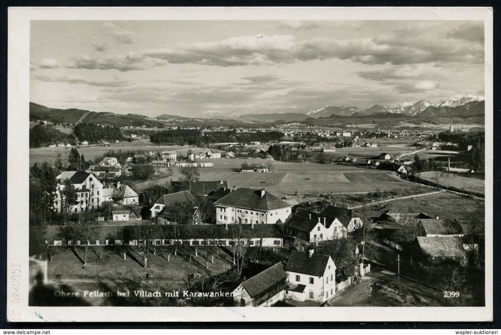 II. WELTKRIEG (1939 - 1945) : VILLACH 2/ B/ Deutsches/ Reich 1940 (22.7.) Schwarzer PFS "Adlerkopf/Hakenkreuz" Ohne Wert - WW2