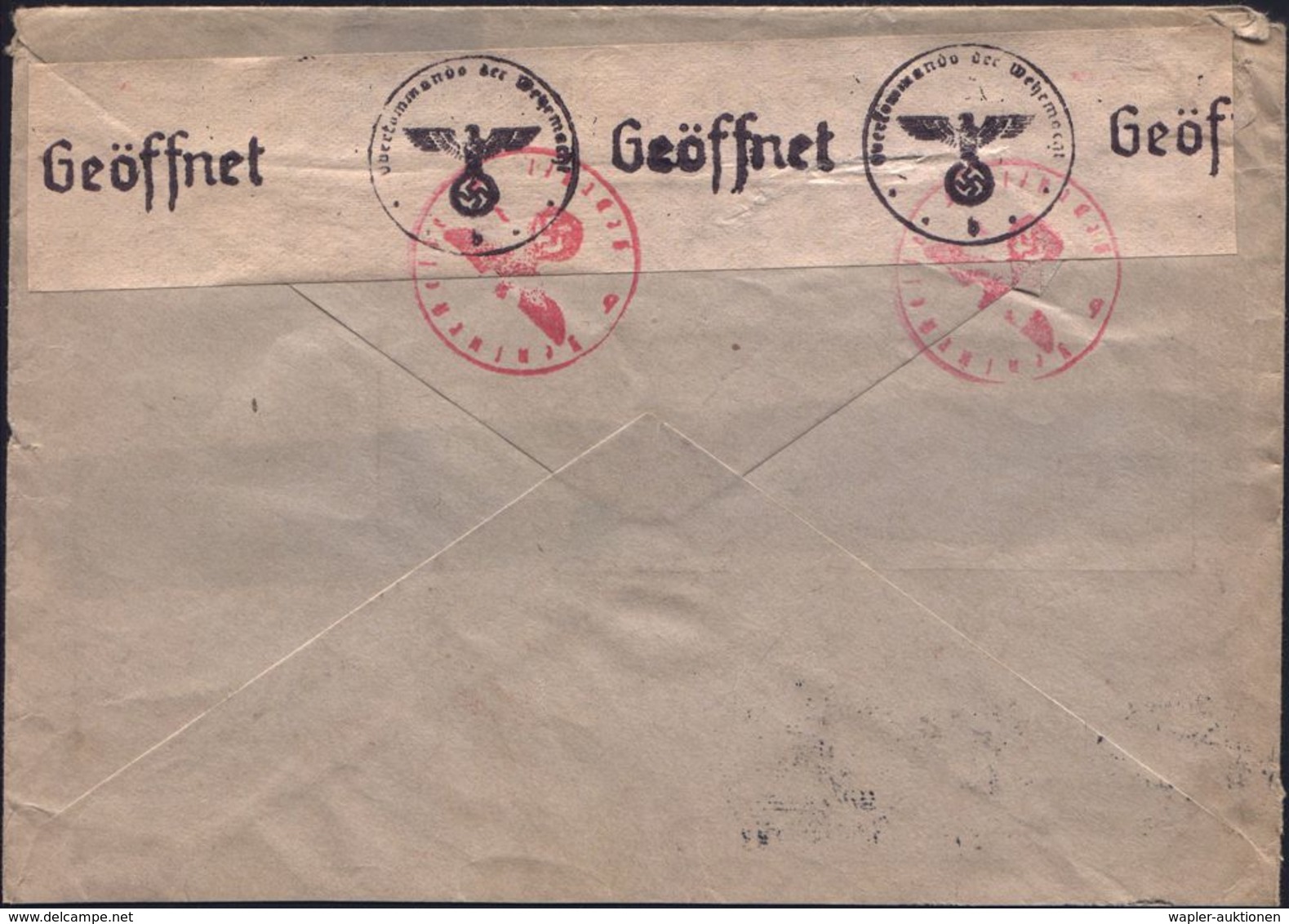 ÜBERROLLER / SPÄTE POST (Januar Bis 8.5.1945) : SCHWEIZ 1945 (6.3.) AFS Nr.652 Ohne Ort + Vorschriftsmässiger MWSt.: BER - Guerre Mondiale (Seconde)