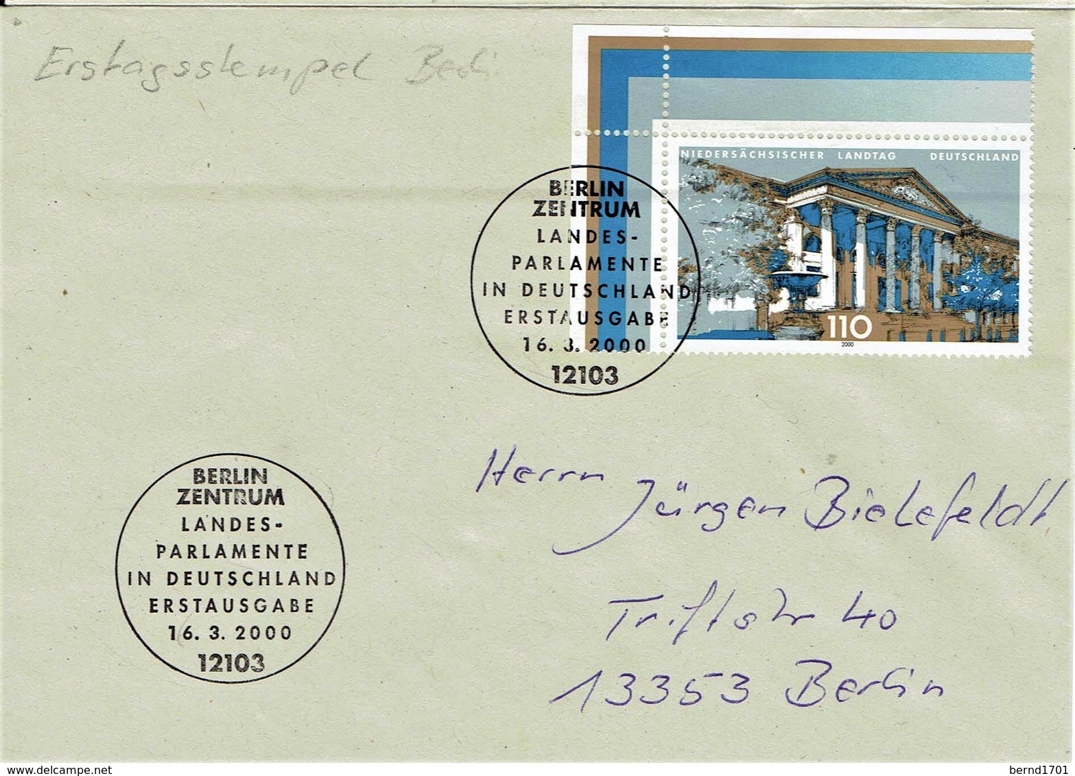 Germany - Mi-Nr 2104 FDC (T565)- - 1991-2000