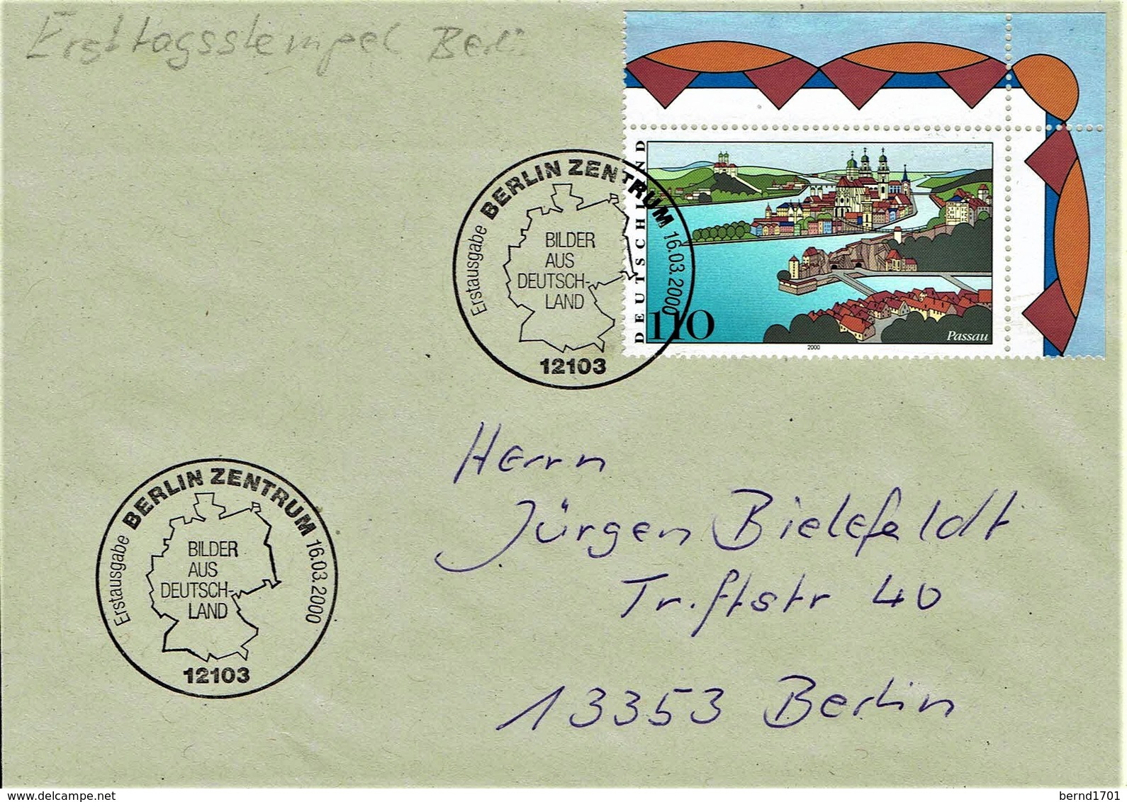 Germany - Mi-Nr 2103 FDC (T566)- - 1991-2000