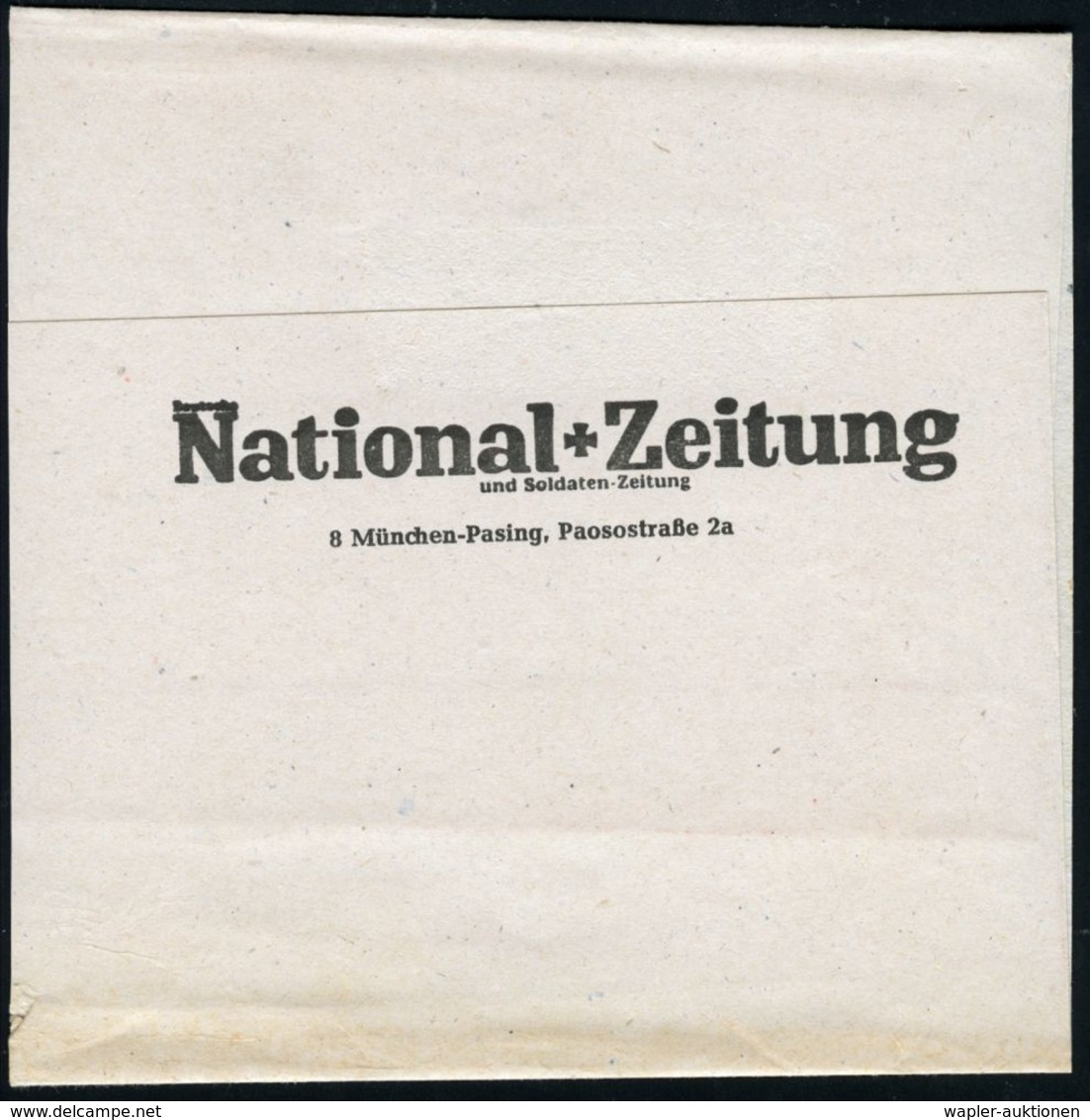 GESCHICHTE DER BUNDESREPUBLIK DEUTSCHLAND : 8 MÜNCHEN 60/ DT./ National Zeitung/ U.SOLDATENZEITUNG.. 1968 (18.1.) AFS 02 - Other & Unclassified