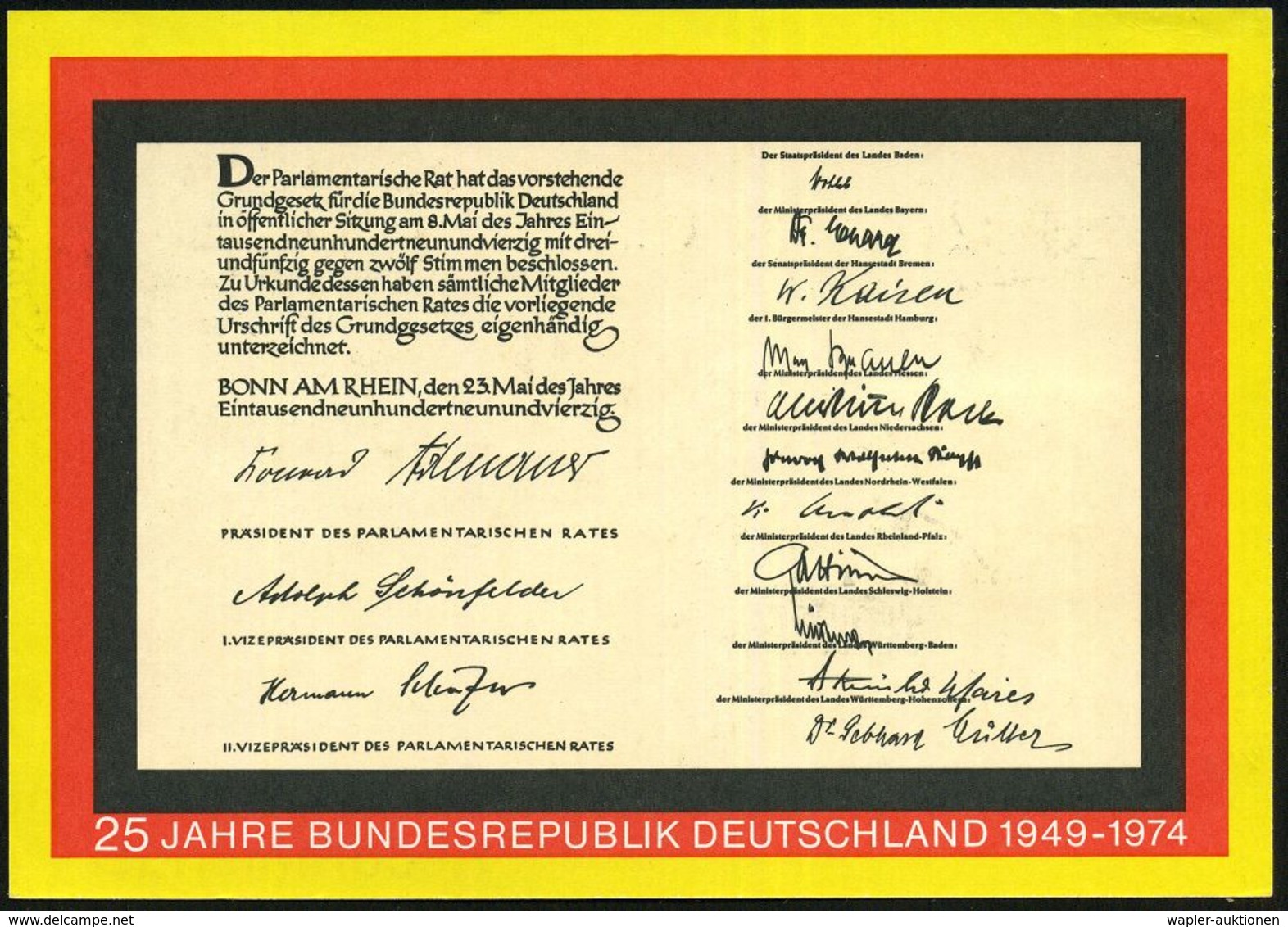 B.R.D.-BUNDESPRÄSIDENTEN & BUNDESKANZLER : 10619 BERLIN 12/ WAHL DES BUNDES-PRÄSIDENTEN 1994 (23.5.) SSt = Reichstag Auf - Autres & Non Classés