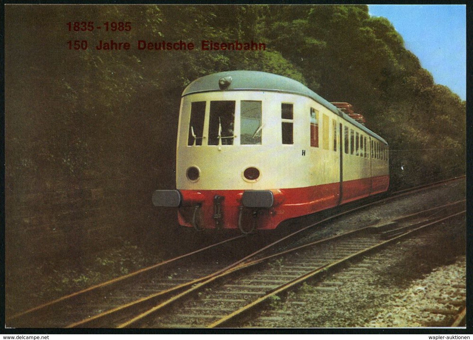 LOKOMOTIVEN & WAGGON-MOTIVE : B.R.D. 1985 PP 20 Pf. + 25 Pf. Burgen: Elektr. Fernschnelltriebwagen "ET 11" Von 1935 (Mas - Eisenbahnen