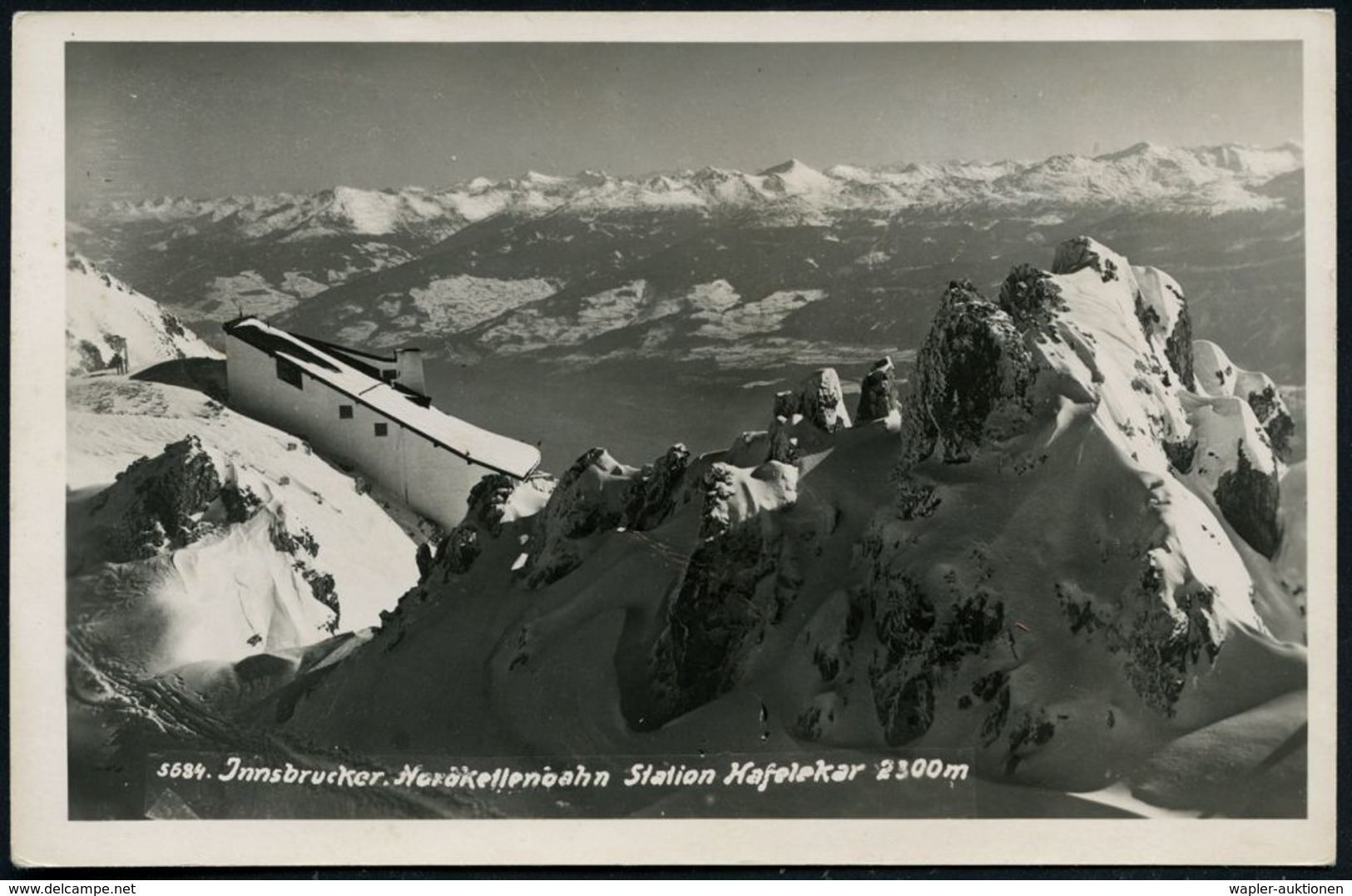 BERG-,ZAHNRAD-,SEIL- & GONDEL-BAHNEN : SEEGRUBE/ NORDKETTENBAHN/ **/ P.INNSBRUCK 2 1943 (23.II.) Ehem. österrer. Ra.4 =  - Treni