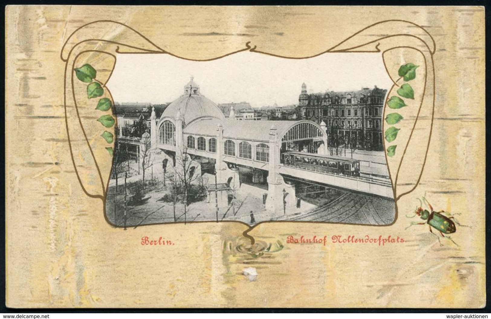 UNTERGRUNDBAHN /U-BAHN : Berlin-Schöneberg 1900/12 U-Bahnhof Nollendorfplatz, 7 Verschiedene S/w.-Ak., Teils Gebr., Teil - Eisenbahnen